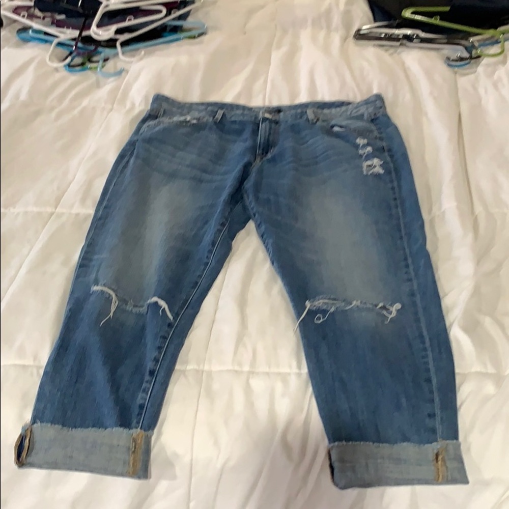 Boyfriend crop jeans